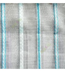 Blue white green color vertical stripes digital lines wide pattern transparent net finished background sheer curtain fabric
