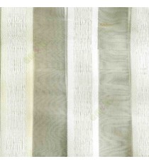 Gold white color vertical bold stripes with texture transparent surface with stripe border lace design vertical lines sheer fabric