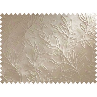 Brown Beige Floral Main Curtain Designs