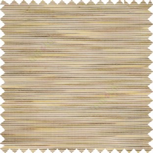 Light brown beige cream color embossed horizontal chenille stripes vertical thin lines texture surface with transparent polyester base fabric sheer curtian