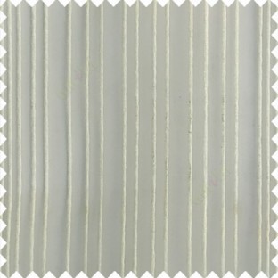 Pure white color vertical stripes texture finished transparent net fabric polyester chenille sheer curtain