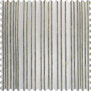 Dark grey brown color vertical stripes texture finished transparent net fabric polyester chenille sheer curtain