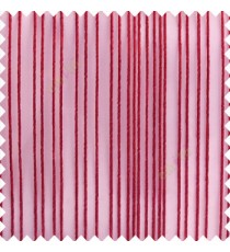 Red color vertical stripes texture finished transparent net fabric polyester chenille sheer curtain