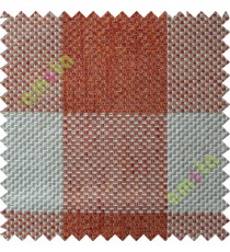 Red Orange White Beige Tartan Polyester Sofa Upholstery Fabric