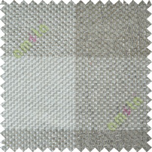 Grey Brown Beige Tartan Polyester Sofa Upholstery Fabric