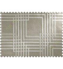 Brown Grey Everlasting Pattern Polycotton Main Curtain-Designs