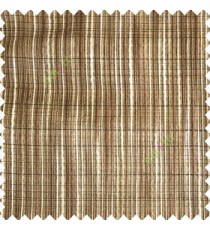 Dark chocolate brown cream light pink color vertical chenille soft fabric horizontal thin support lines transparent net fabric sheer curtain