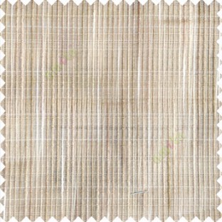 Cream beige color vertical chenille soft fabric horizontal thin support lines transparent net fabric sheer curtain