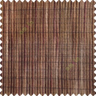 Dark chocolate brown black beige color vertical chenille soft fabric horizontal thin support lines transparent net fabric sheer curtain