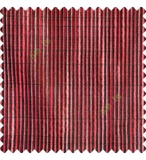 Red black color vertical chenille soft fabric horizontal thin support lines transparent net fabric sheer curtain