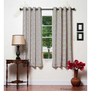 White Silver Color Vertical Seamless Metisse Emb Pattern with Horizontal Pencil Stripes Polyester Sheer Curtain-Designs