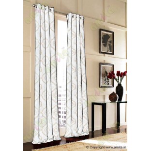 Pure White Beige Color Traditional Emb Damask Pattern Polyester Sheer Curtain-Designs