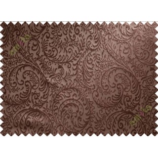 Brown trendy traditional poly main curtain designs