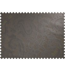 Brown big motif poly main curtain designs