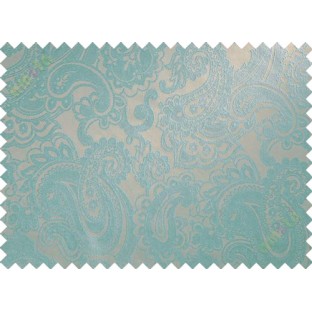 Brown blue big motif poly main curtain designs