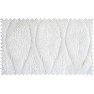 White stencil polycotton main curtain designs