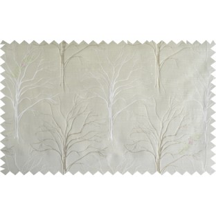 Brown tree polycotton main curtain designs