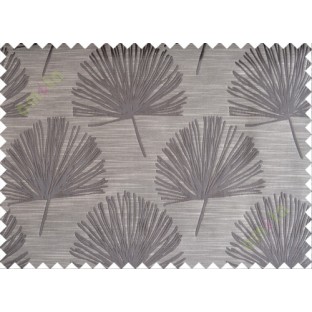 Brown annapurna floral poly main curtain designs