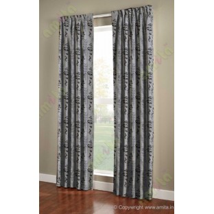 Dark grey matisse polycotton main curtain designs