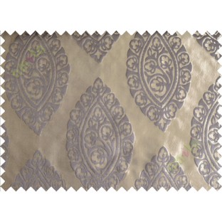 Brown beige motif poly main curtain designs