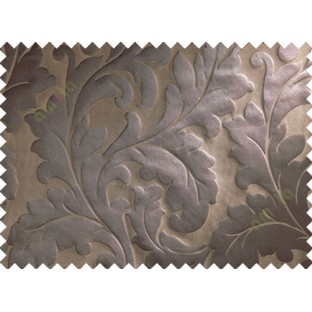 Brown beige big motif poly main curtain designs