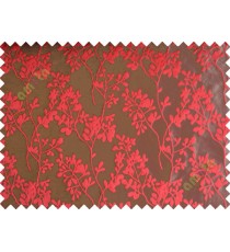 Brown red mantisse polycotton main curtain designs