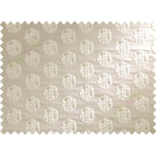 Beige cream color big texture polka dots poly sofa fabric