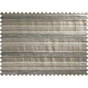 Grey beige colour soft horizontal stripes poly sofa fabric