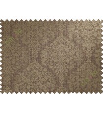 Brown damask poly main curtain designs