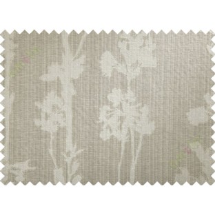 Beige floral poly main curtain designs