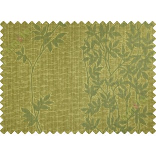 Yellow green floral poly main curtain designs