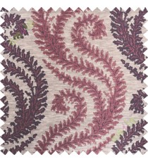 Maroon purple serpentine stripes poly main curtain designs