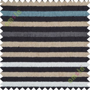 Black blue white horizontal stripes sofa sofa upholstery fabric