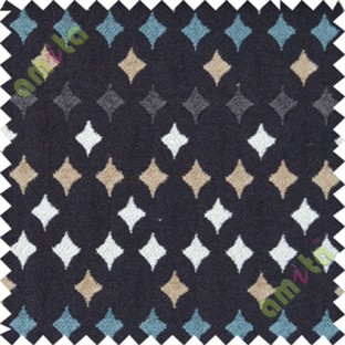 Black white grey geometric polycotton sofa sofa upholstery fabric