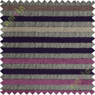 Purple pink brown horizontal stripes sofa sofa upholstery fabric