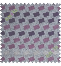 Green purple square shapes polycotton sofa sofa upholstery fabric