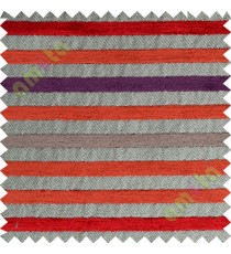 Red brown grey horizontal stripes sofa sofa upholstery fabric