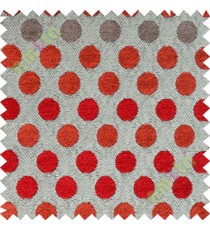Red orange brown geometric sofa sofa upholstery fabric