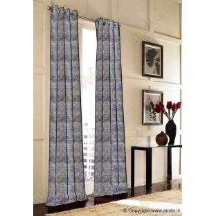 Purple brown leaves poly main curtain designs
