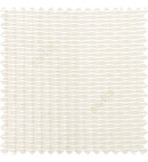 Cream color horizontal wave stripes embossed pattern texture designs transparent ikat design transparent base fabric sheer curtain
