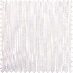 Pure white color vertical chenille texture stripes with polyester transparent base fabric sheer curtain
