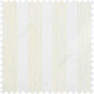 Ornamental embossed white pencil white lines on simmer white transparent sheer curtain