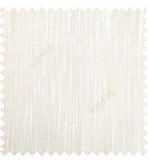 Cream color vertical chenille texture stripes with polyester transparent base fabric sheer curtain