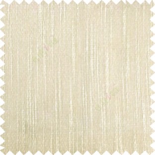 Brown beige color vertical chenille texture stripes with polyester transparent base fabric sheer curtain