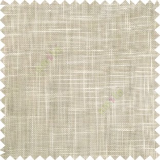 Beige cream course jute finish horizontal and vertical lines with transparent background cotton finished polyester sheer curtain