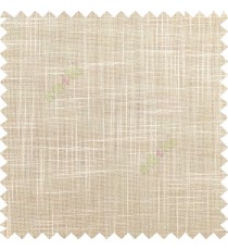 Beige cream course jute finish horizontal and vertical lines with transparent background cotton finished polyester sheer curtain