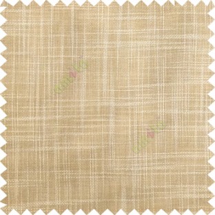 Light brown beige course jute finish horizontal and vertical lines with transparent background cotton finished polyester sheer curtain