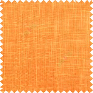 Bright orange course jute finish horizontal and vertical lines with transparent background cotton finished polyester sheer curtain