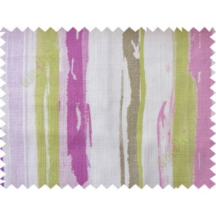 Pink green colourful vertical stripes cotton main curtain designs