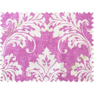 Pink white damask cotton main curtain designs
